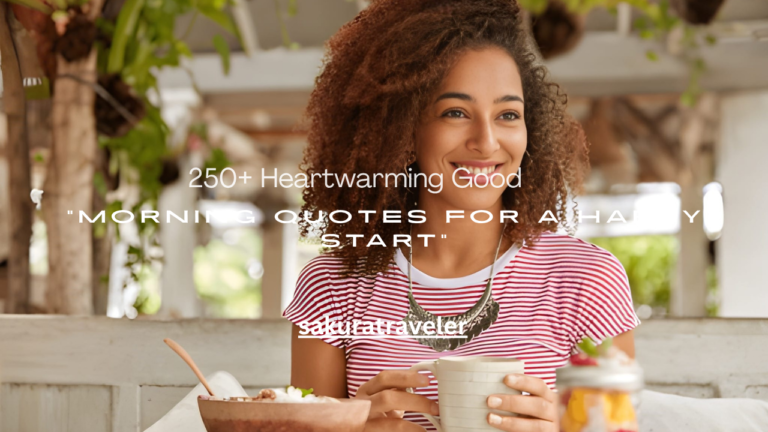 250+ Heartwarming Good Morning Quotes for a Happy Start